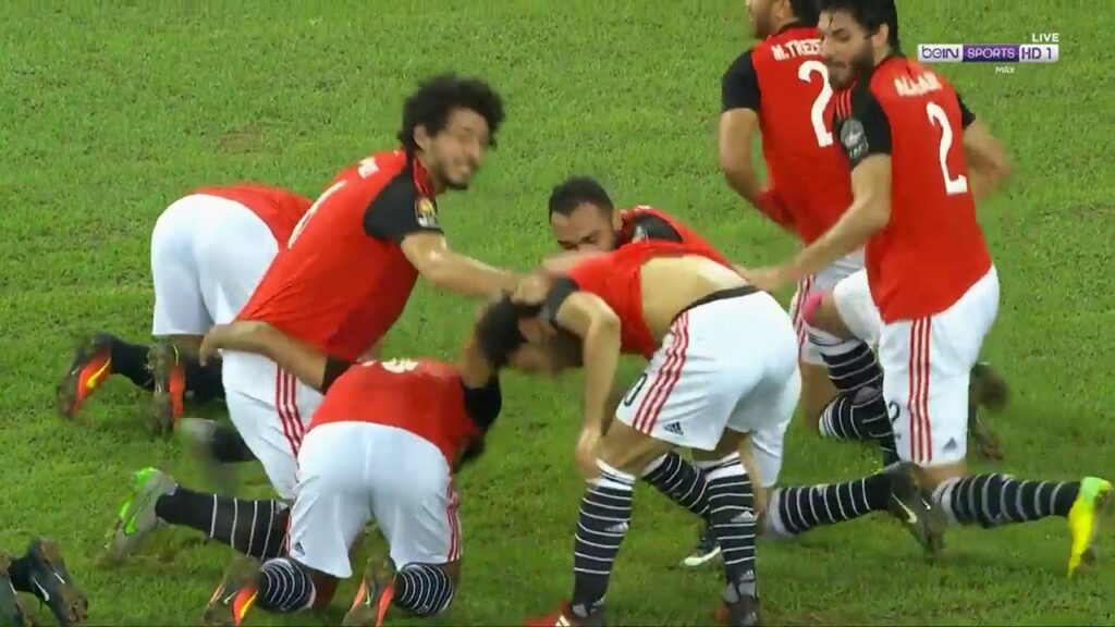 هدف الفوز لمحمد صلاح في مرمى غانا في كأس أفريقيا للأمم