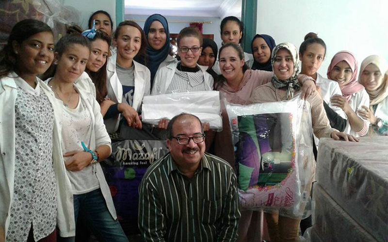 المركز المغربي للتطوع والمواطنة ينظم قافلة تضامنية اجتماعية لفائدة نزيلات دار الطالبة 