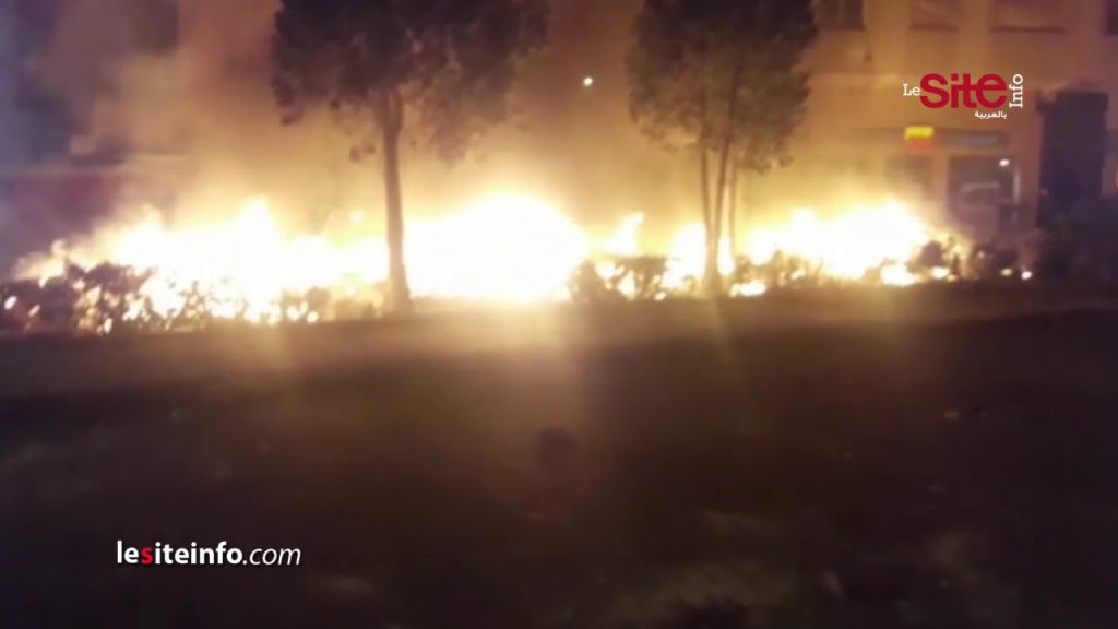 خطير أفارقة يضرمون النار في محطة أولاد زيان