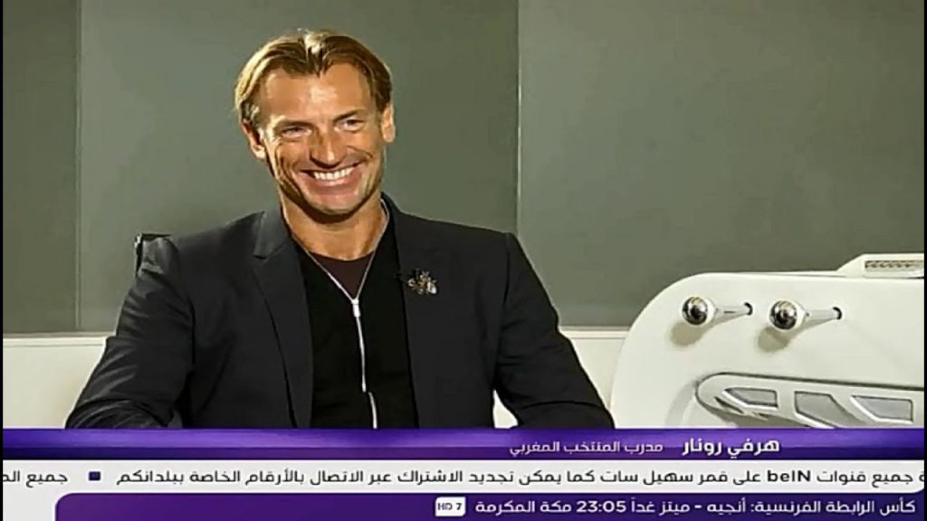الحوار الذي أجرته القناة القطرية بي إن سبورت مع هيرفي رونار