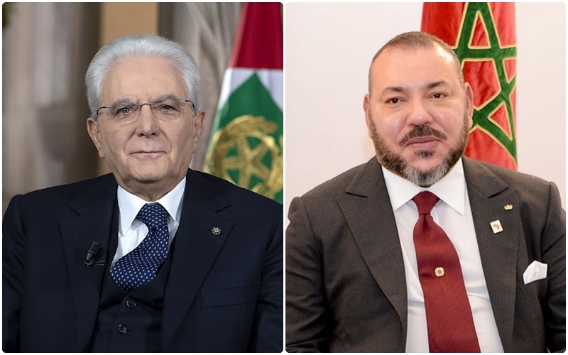 الملك للرئيس الإيطالي: نأمل توطيد الأمن في بلداننا وأتمنى للشعب الإيطالي الازدهار