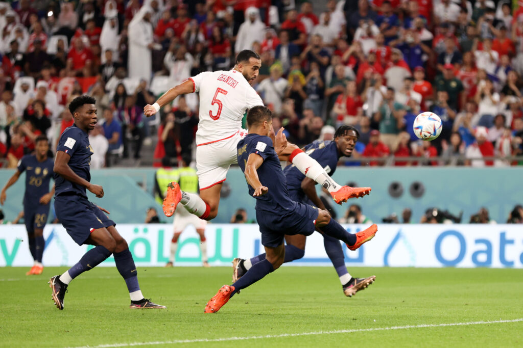 من مباراة تونس وفرنسا كأس العالم قطر 2022