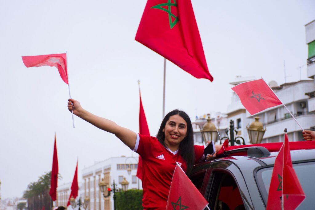 مشجعة مغربية