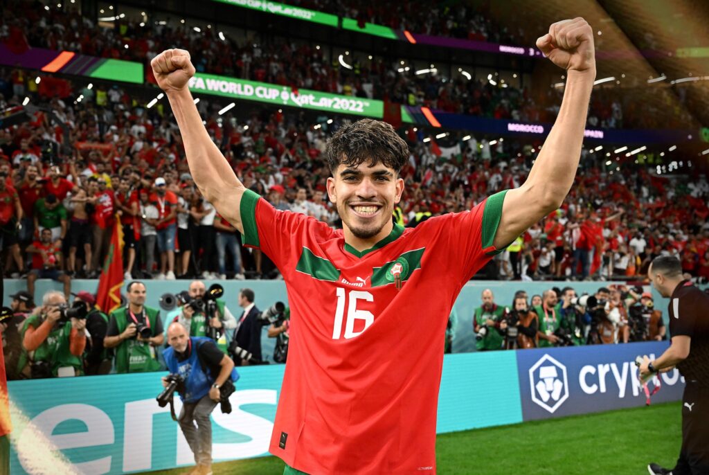 عبد الصمد الزلزولي بقميص المنتخب الوطني المغربي