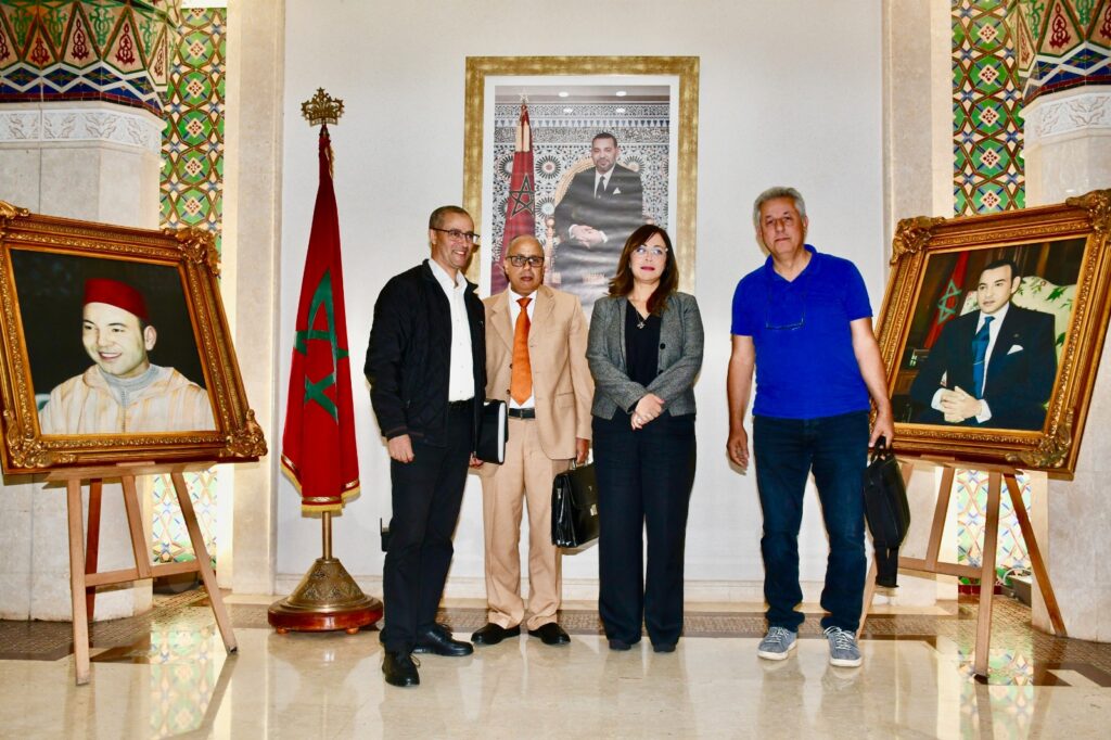 عمدة الرباط، أسماء غلالو رفقة أعضاء الفيدرالية الوطنية لجمعيات المقاهي والمطاعم والوحدات السياحية