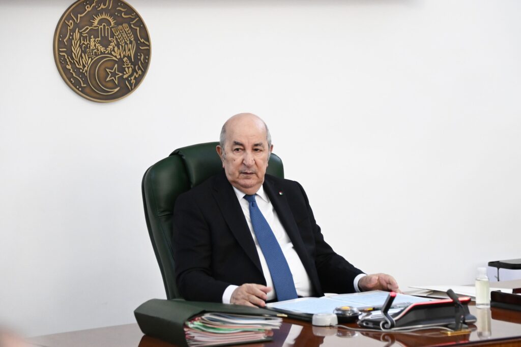 الرئيس الجزائري عبد المجيد تبون