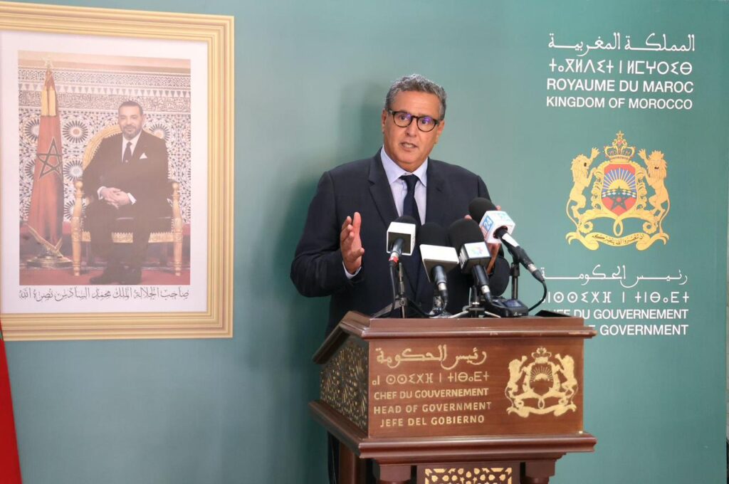 عزيز أخنوش رئيس الحكومة المغربية