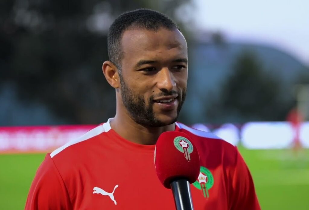 أيوب الكعبي لاعب المنتخب الوطني المغربي