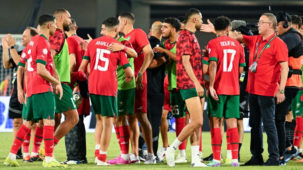 من مقابلة سابقة للمنتخب الوطني المغربي