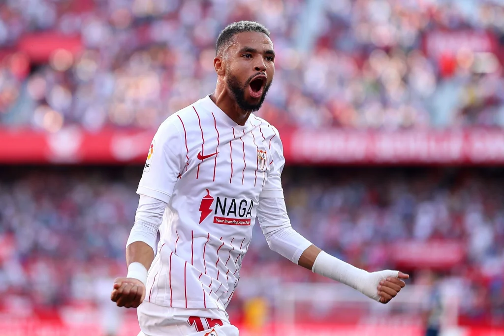 يوسف النصيري مهاجم المنتخب الوطني المغربي ونادي إشبيلية الإسباني
