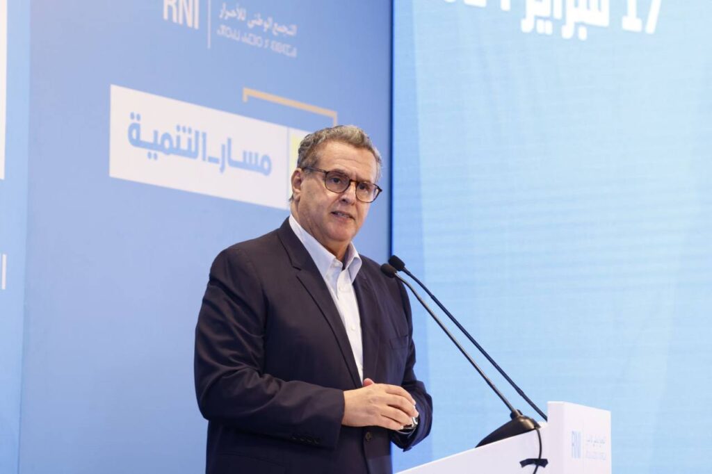 عزيز أخنوش رئيس حزب التجمع الوطني للأحرار