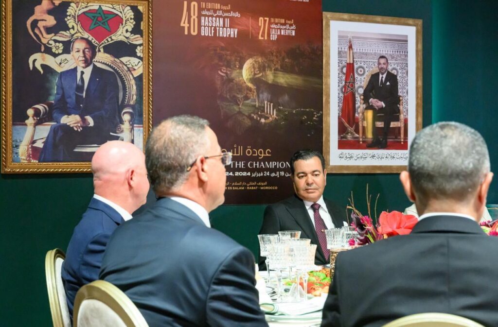 الأمير مولاي رشيد يترأس حفل عشاء بمناسبة الدورة الـ 48 لجائزة الحسن الثاني للغولف والدورة الـ 27 لكأس الأميرة للا مريم