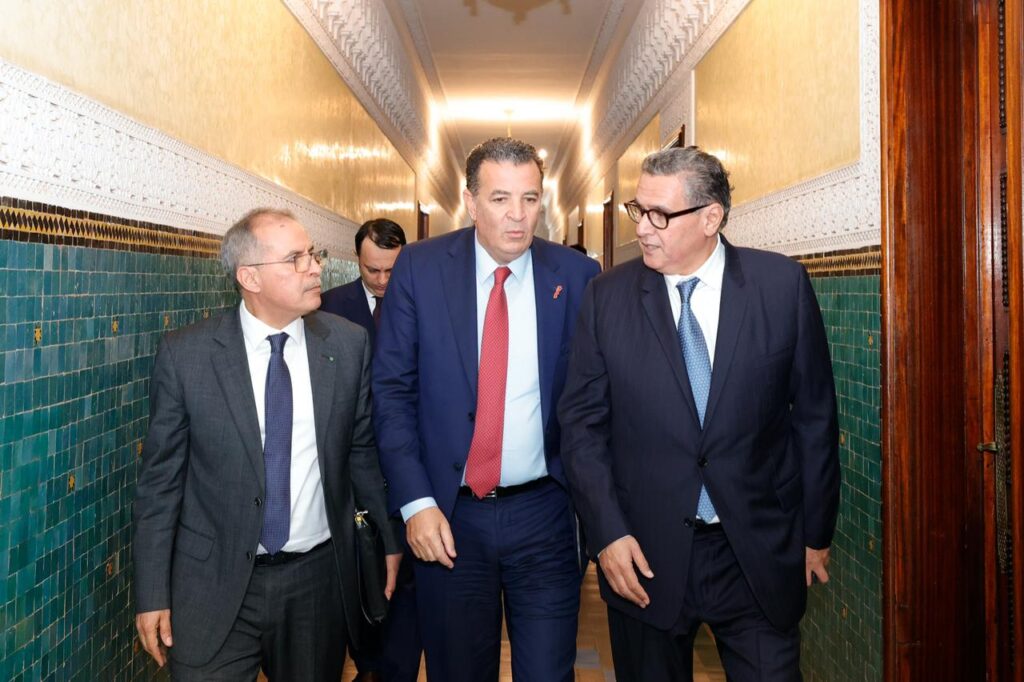 رئيس الحكومة يلتقي وفدا من الاتحاد العام لمقاولات المغرب (‏CGEM‏) في إطار جولة جديدة من الحوار الاجتماعي