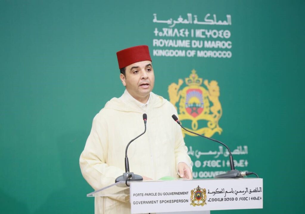 الوزير المكلف بالعلاقات مع البرلمان، الناطق الرسمي باسم الحكومة، مصطفى بايتاس
