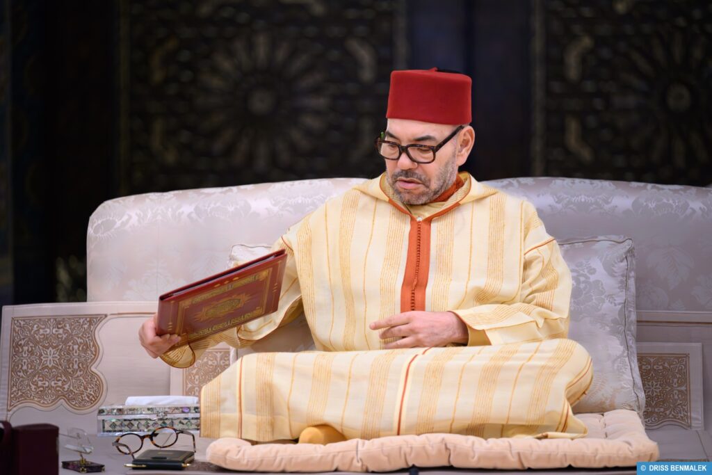 أمير المؤمنين الملك محمد السادس خلال ترؤسه الدروس الحسنية الرمضانية