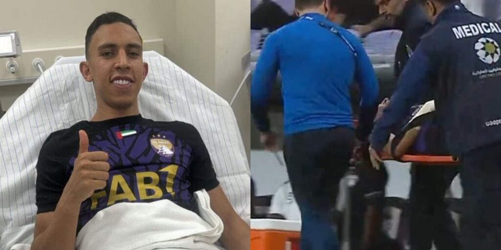 الدولي المغربي سفيان رحيمي من داخل المستشفى