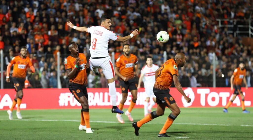 لقاء سابق بين نهضة بركان والزمالك المصري
