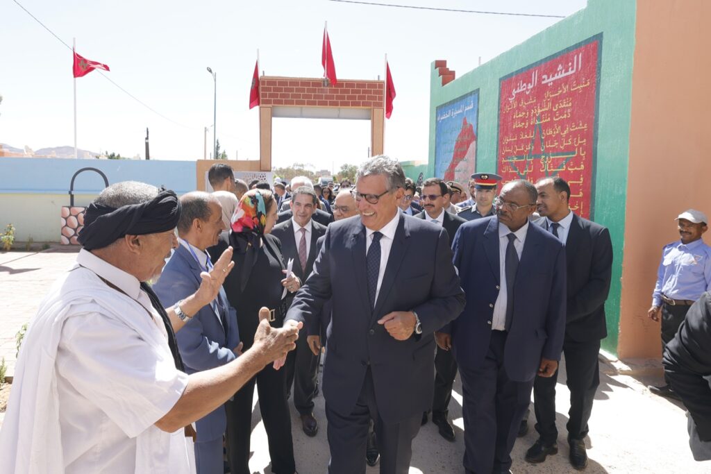 رئيس الحكومة عزيز أخنوش خلال زيارته لإقليم طاطا