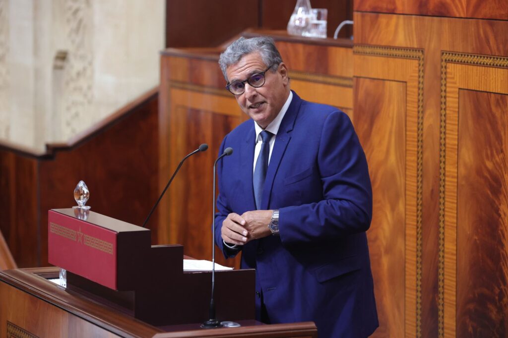 عزيز أخنوش رئيس الحكومة بمجلس النواب