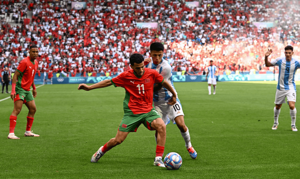 المنتخب المغربي ضد الأرجنتين