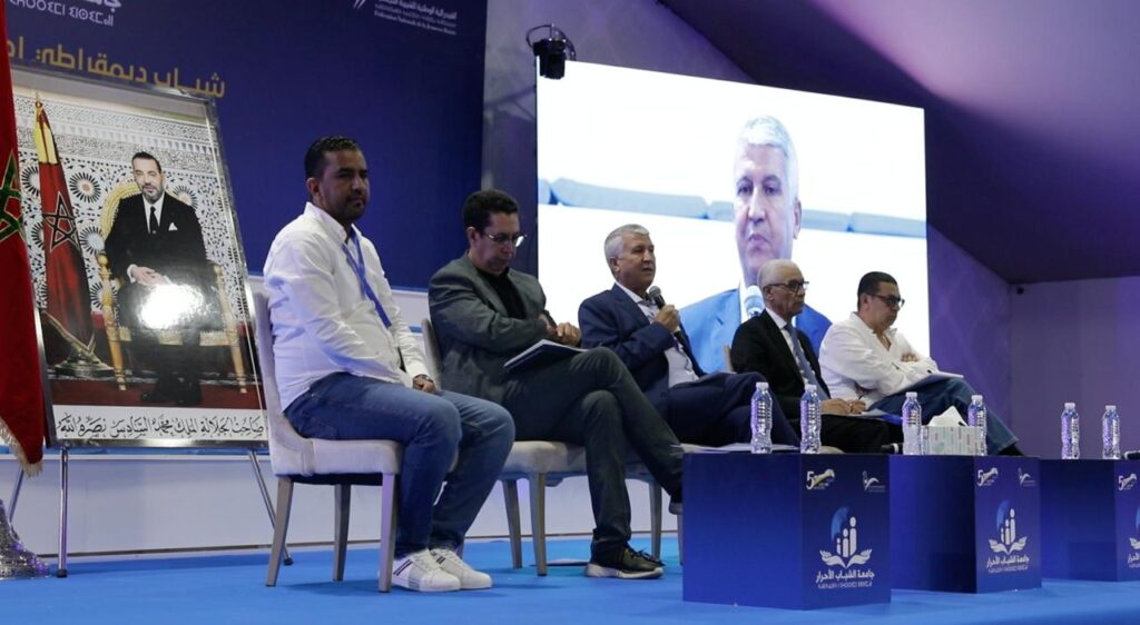 ورشة "الحكومة.. من شرعية الصناديق إلى شرعية الإنجازات"، ضمن فعاليات الدورة الخامسة لجامعة الشباب الأحرار بمدينة أكادير