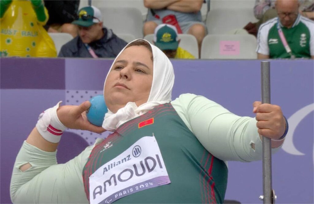البطلة المغربية سعيدة عمودي