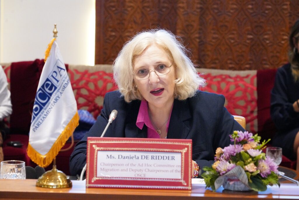 رئيسة اللجنة الخاصة المعنية بالهجرة التابعة للجمعية البرلمانية لمنظمة الأمن والتعاون في أوروبا، دانييلا دي ريدر