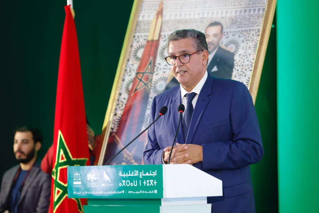 عزيز أخنوش رئيس الحكومة وحزب التجمع الوطني للأحرار