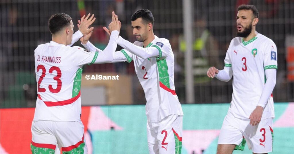 من مقابلة المنتخب المغربي ضد تنزانيا