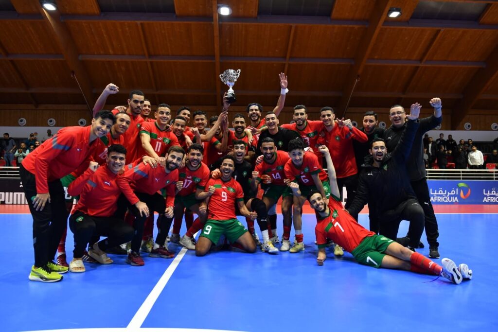 المنتخب الوطني لكرة القدم داخل القاعة يفوز بالدوري الدولي الذي نظمته الجامعة الملكية المغربية لكرة القدم