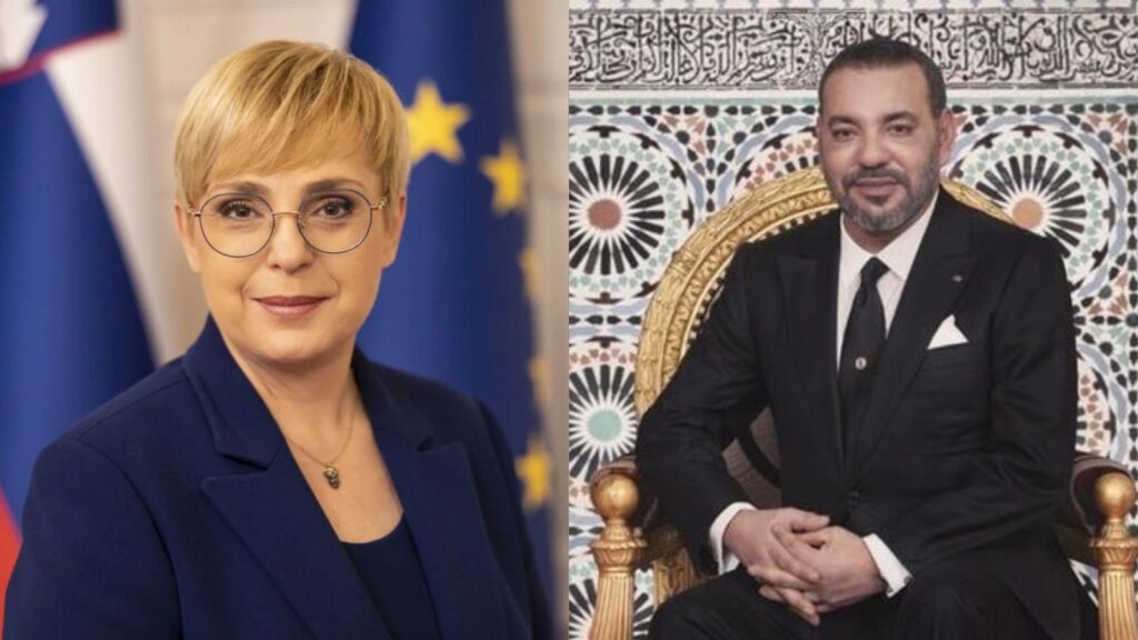 ملك المغرب ورئيسة سلوفينيا