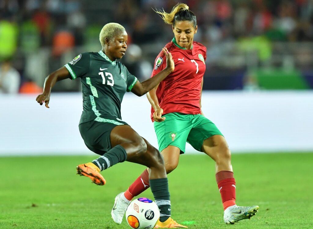 المنتخب المغربي النسوي ضد نيجيريا نصف نهائي كأس إفريقيا 2022