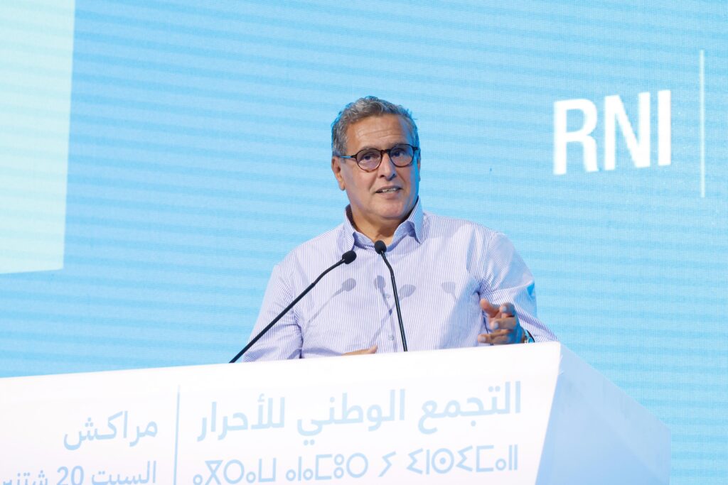 عزيز أخنوش رئيس حزب التجمع الوطني للأحرار