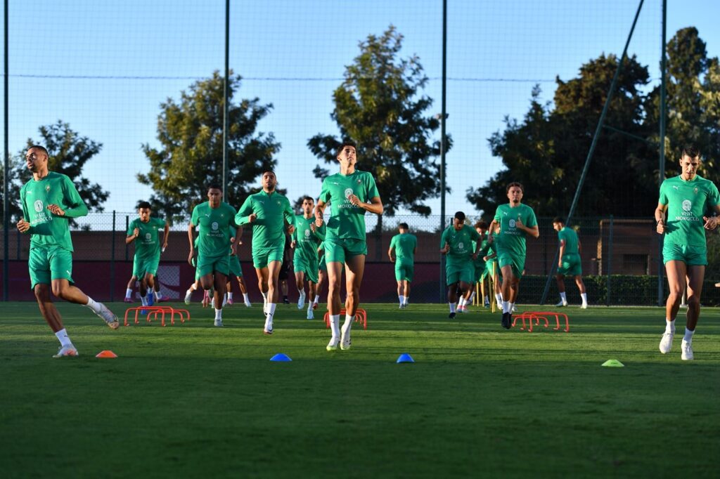 المنتخب الوطني يجري آخر حصة تدريبية قبل لقاء زامبيا