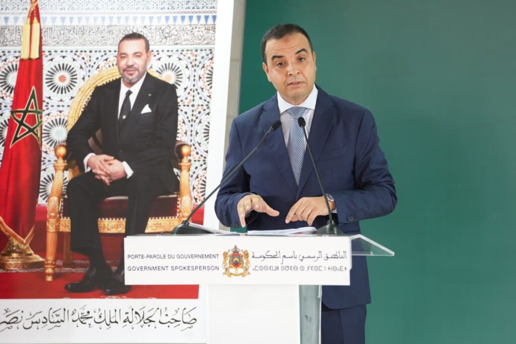 الوزير المنتدب المكلف بالعلاقات مع البرلمان، الناطق الرسمي باسم الحكومة، مصطفى بايتاس