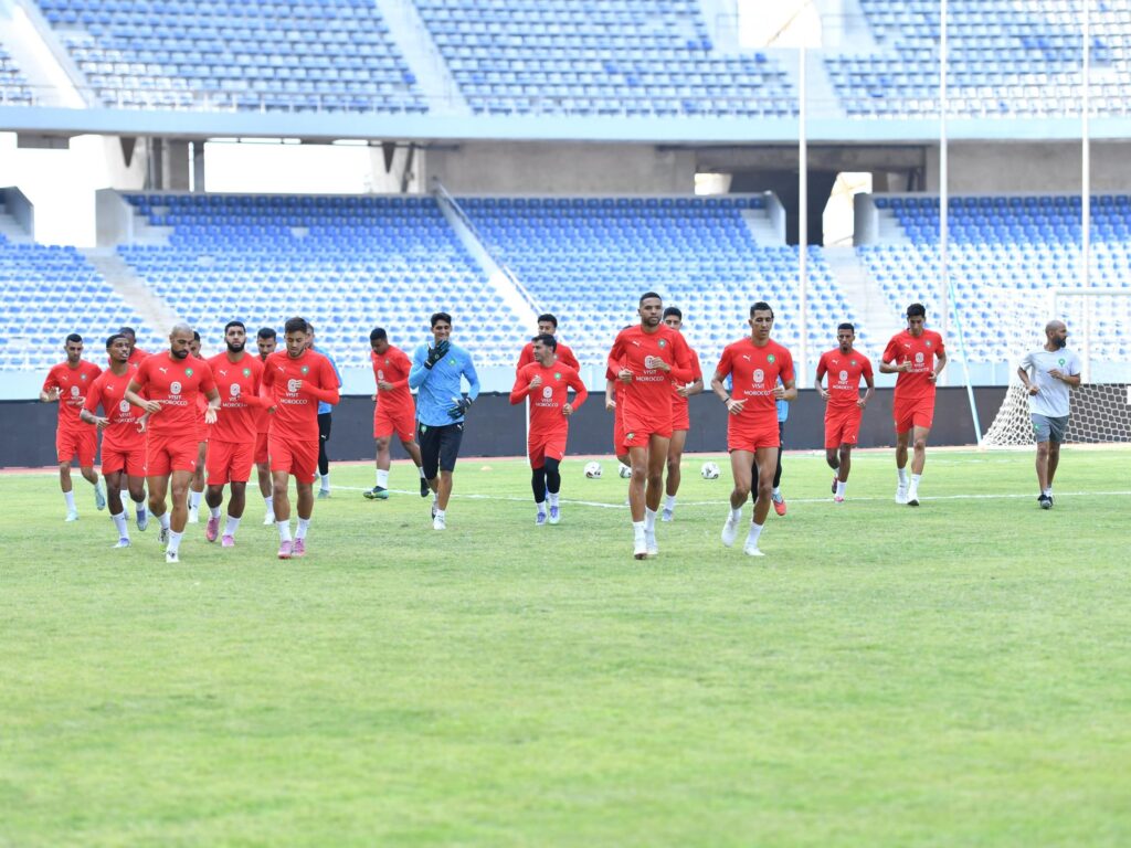 المنتخب الوطني يجري آخر حصة تدريبية قبل لقاء زامبيا