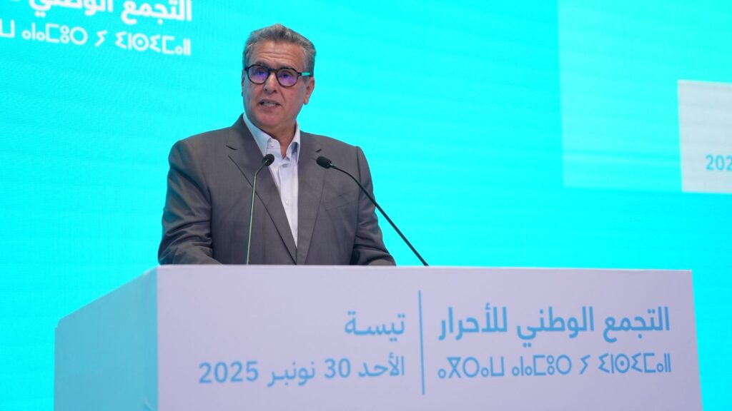 عزيز أخنوش رئيس حزب التجمع الوطني للأحرار