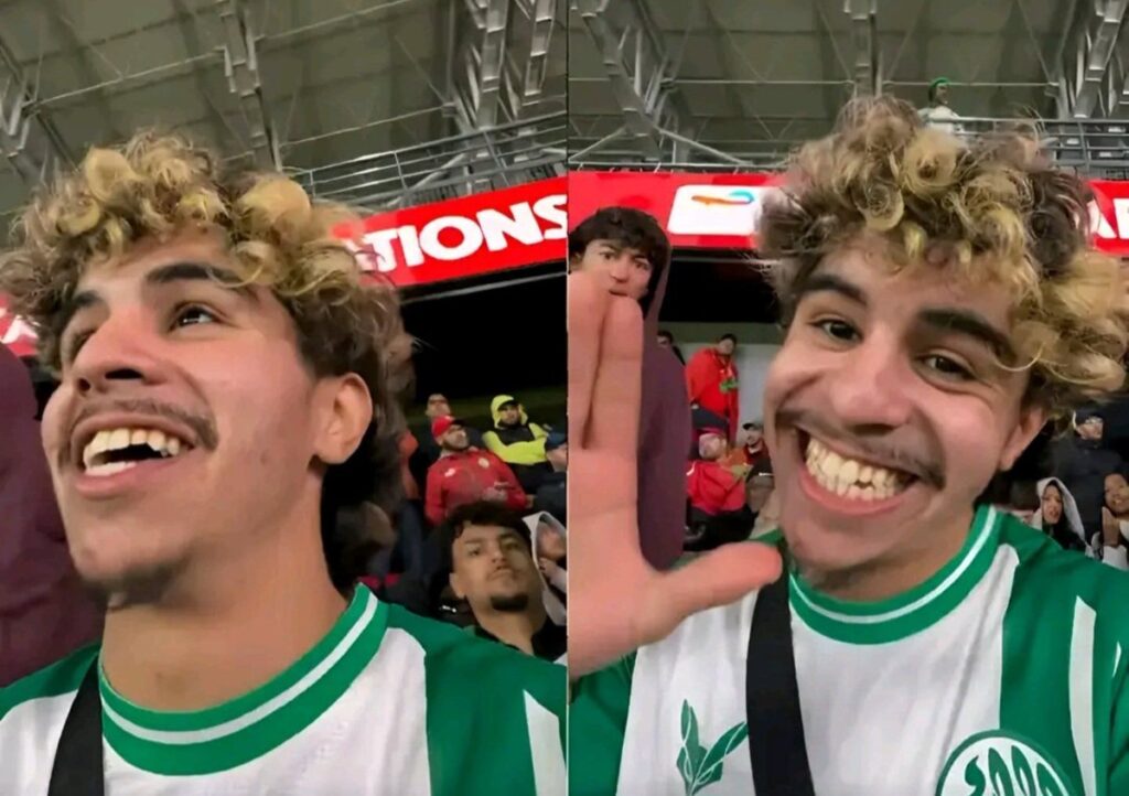 المشجع الجزائري رؤوف بلقاسمي