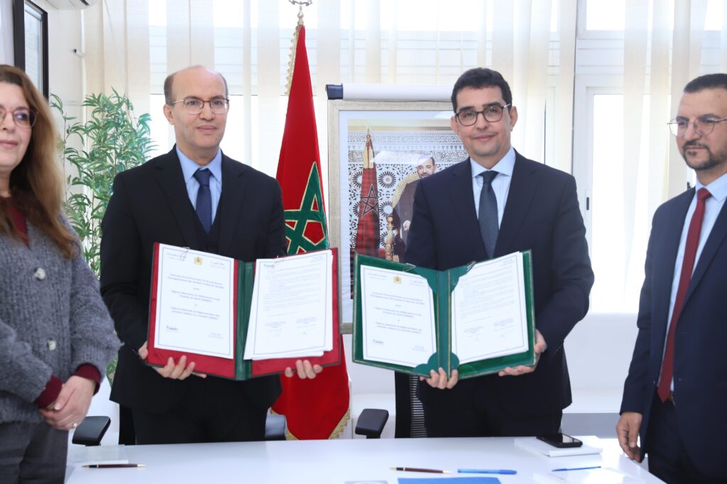 توقيع بروتوكول اتفاق بين الوكالة المغربية للأدوية والمنتجات الصحية والوكالة الوطنية لتقنين الأنشطة المتعلقة بالقنب الهندي بشأن مساطر تسجيل المنتجات الصحية القائمة على القنب الهندي