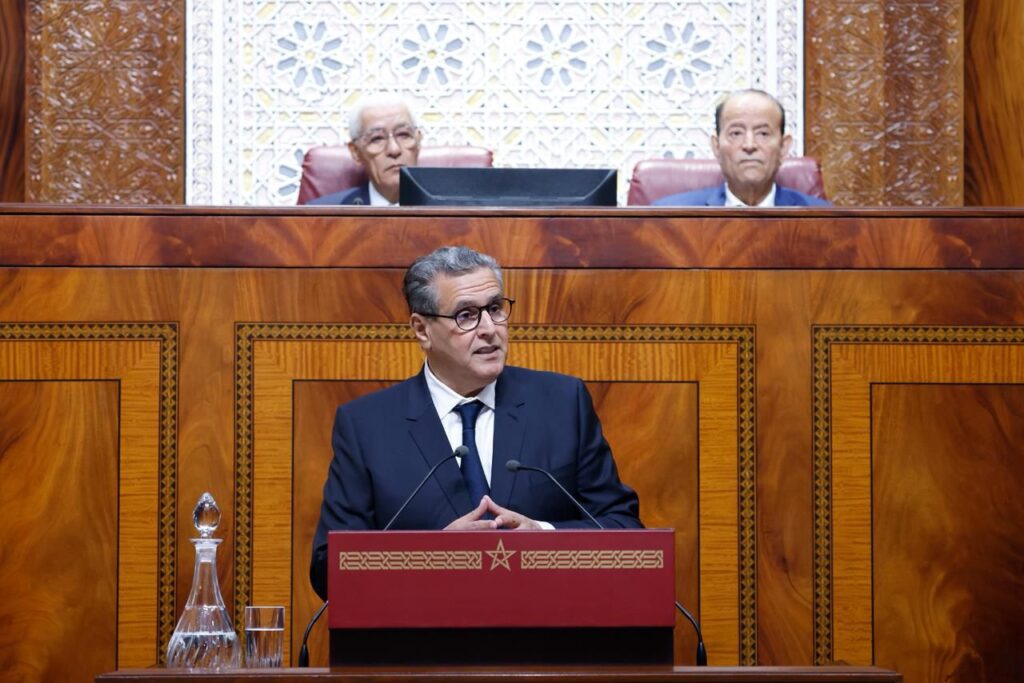 عزيز أخنوش يقدم الحصيلة الحكومية في البرلمان