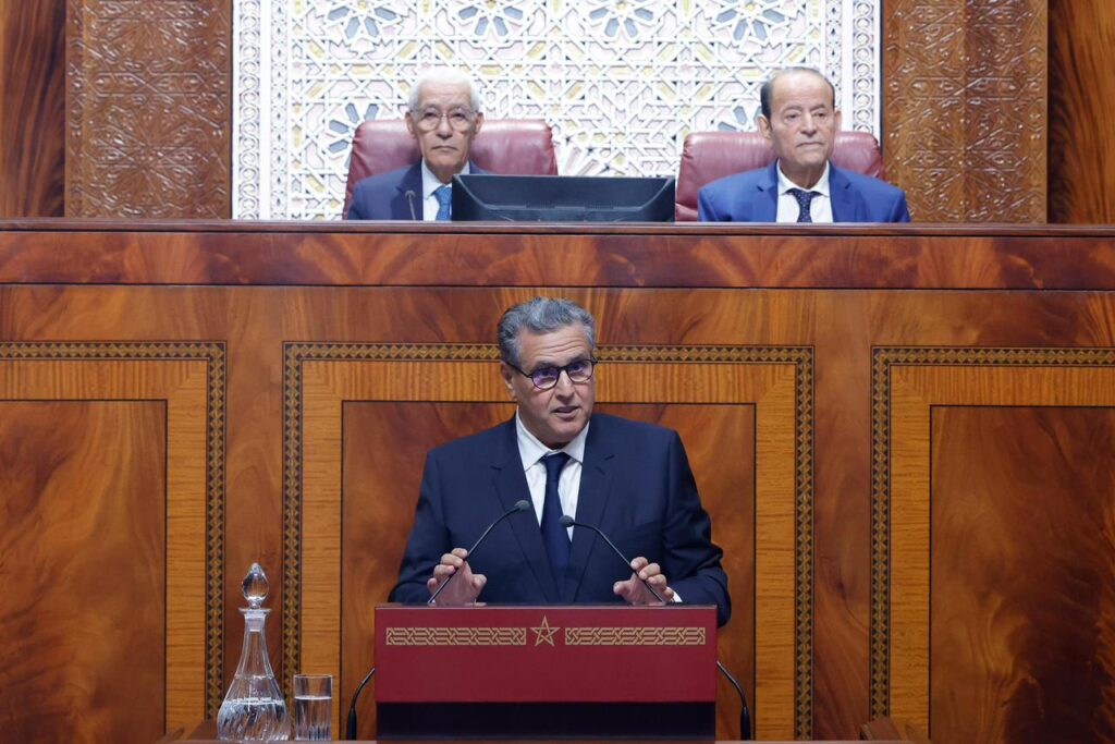 عزيز أخنوش يقدم الحصيلة الحكومية في البرلمان