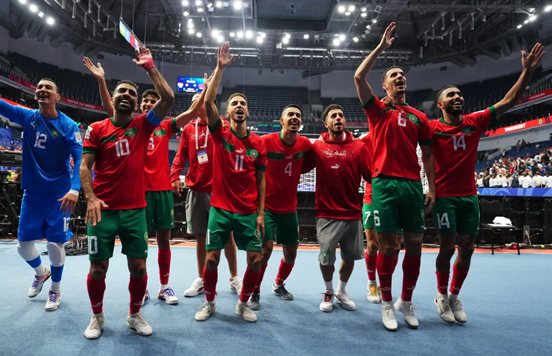 المغرب يحافظ على المركز السادس عالميا والصدارة الإفريقية في تصنيف “الفيفا” للفوتسال المنتخب المغربي لكرة القدم داخل القاعة