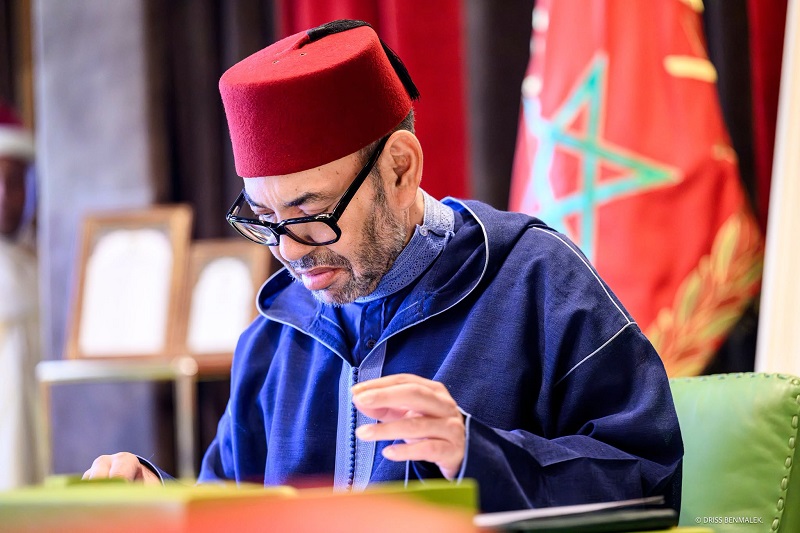 الملك يترأس جلسة عمل لتسريع تطوير ميناء الناظور غرب المتوسط وتوسعة طنجة المتوسط الملك محمد السادس